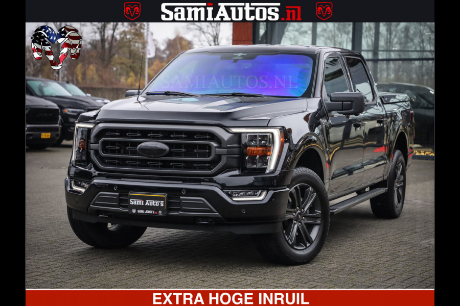 Dodge Ram FORD F150 BLACK OPS | 5.0 V8 406PK | 360 CAMERA | UITLAAT KLEP | BEDSLIDE | CREW CAB | LEDER | CREW CAB | DUBBELE CABINE | 5 PERSOONS | DC | GRIJSKENTEKEN |