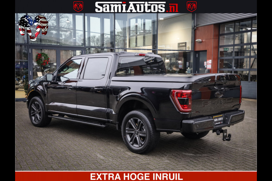 Dodge Ram FORD F150 BLACK OPS | 5.0 V8 406PK | 360 CAMERA | UITLAAT KLEP | BEDSLIDE | CREW CAB | LEDER | CREW CAB | DUBBELE CABINE | 5 PERSOONS | DC | GRIJSKENTEKEN |