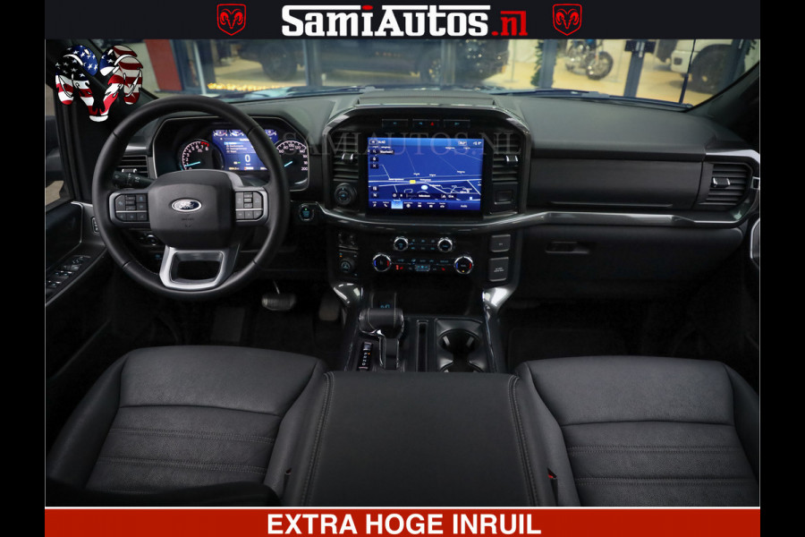 Dodge Ram FORD F150 BLACK OPS | 5.0 V8 406PK | 360 CAMERA | UITLAAT KLEP | BEDSLIDE | CREW CAB | LEDER | CREW CAB | DUBBELE CABINE | 5 PERSOONS | DC | GRIJSKENTEKEN |