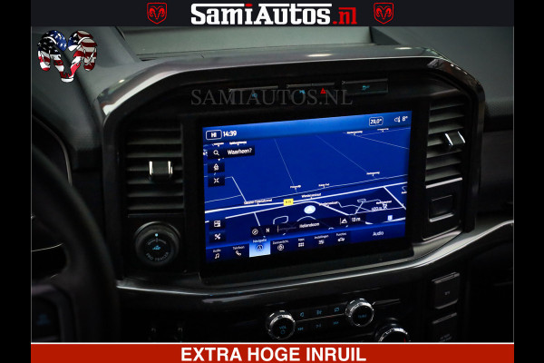 Dodge Ram FORD F150 BLACK OPS | 5.0 V8 406PK | 360 CAMERA | UITLAAT KLEP | BEDSLIDE | CREW CAB | LEDER | CREW CAB | DUBBELE CABINE | 5 PERSOONS | DC | GRIJSKENTEKEN |