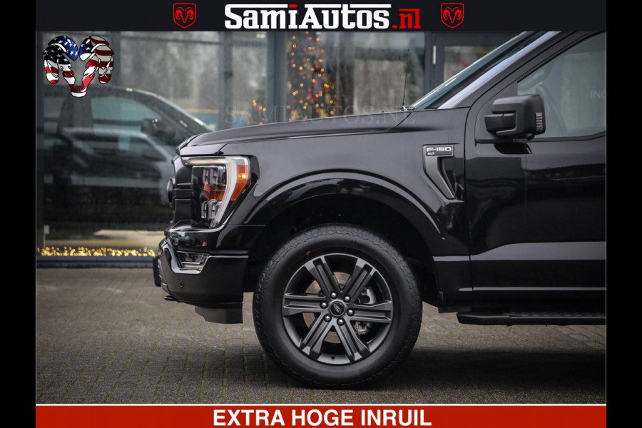 Dodge Ram FORD F150 BLACK OPS | 5.0 V8 406PK | 360 CAMERA | UITLAAT KLEP | BEDSLIDE | CREW CAB | LEDER | CREW CAB | DUBBELE CABINE | 5 PERSOONS | DC | GRIJSKENTEKEN |