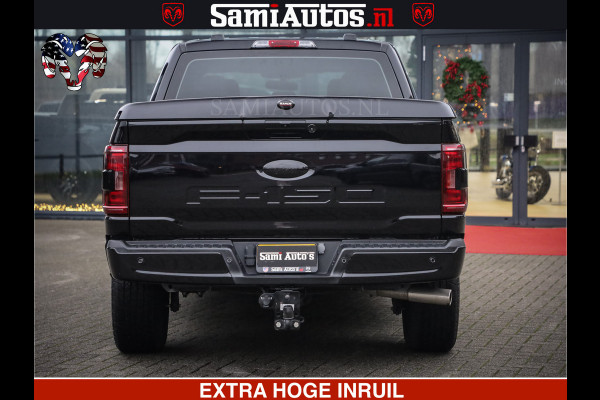 Dodge Ram FORD F150 BLACK OPS | 5.0 V8 406PK | 360 CAMERA | UITLAAT KLEP | BEDSLIDE | CREW CAB | LEDER | CREW CAB | DUBBELE CABINE | 5 PERSOONS | DC | GRIJSKENTEKEN |
