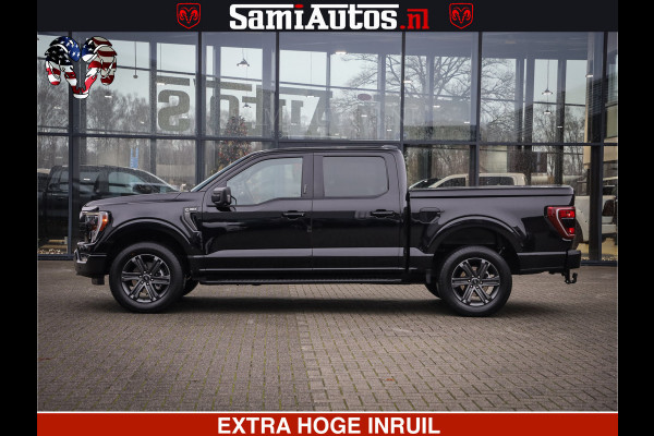 Dodge Ram FORD F150 BLACK OPS | 5.0 V8 406PK | 360 CAMERA | UITLAAT KLEP | BEDSLIDE | CREW CAB | LEDER | CREW CAB | DUBBELE CABINE | 5 PERSOONS | DC | GRIJSKENTEKEN |