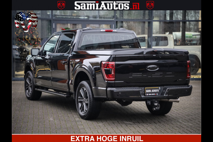 Dodge Ram FORD F150 BLACK OPS | 5.0 V8 406PK | 360 CAMERA | UITLAAT KLEP | BEDSLIDE | CREW CAB | LEDER | CREW CAB | DUBBELE CABINE | 5 PERSOONS | DC | GRIJSKENTEKEN |