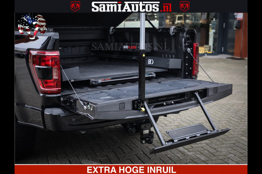 Dodge Ram FORD F150 BLACK OPS | 5.0 V8 406PK | 360 CAMERA | UITLAAT KLEP | BEDSLIDE | CREW CAB | LEDER | CREW CAB | DUBBELE CABINE | 5 PERSOONS | DC | GRIJSKENTEKEN |