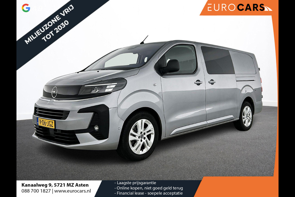 Opel Vivaro 2.0 Diesel 180 S&S L3 Automaat Dubbele Cabine 2 schuifdeuren Android Auto/Apple CarPlay Navigatie Keyless Entry&Start Climate Control Camera Cruise Control Houten afwerking laadruimte Trekhaak lichtmetalen velgen