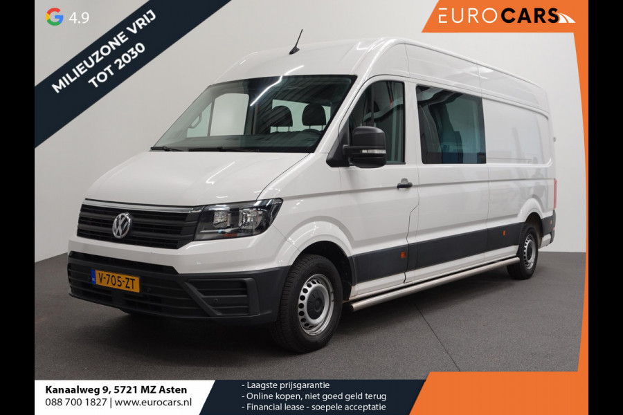 Volkswagen Crafter 140pk L4H3 / L3H2 Dubbele cabine Airco Cruise control Trekhaak Navigatie Carplay  Camera Sidebars Euro6