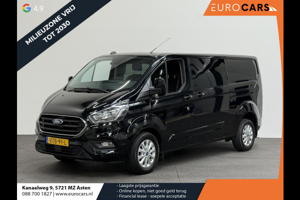 Ford Transit Custom 300 2.0 TDCI L2H1 Limited Dubbele cabine Automaat Navi Airco 2 Schuifdeuren Trekhaak PDC Carplay DAB