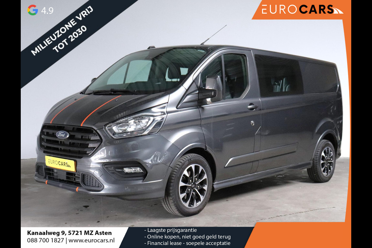 Ford Transit Custom 320 2.0 TDCI L2H1 170PK Sport Dubbele Cabine Aut. Airco ACC Bluetooth Navi Trekhaak