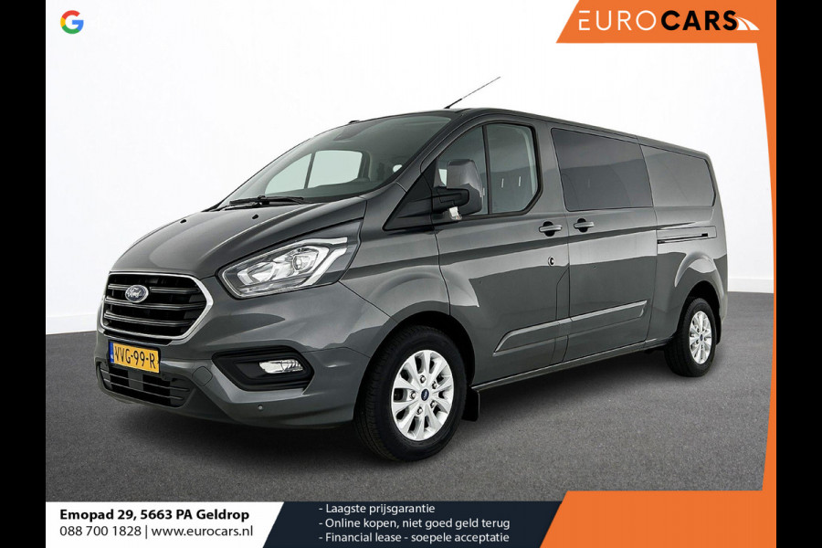 Ford Transit Custom 300 2.0 TDCI L2H1 Limited Dubbele Cabine Navi| Airco| 2 Schuifdeuren | Trekhaak| PDC| Carplay| DAB|