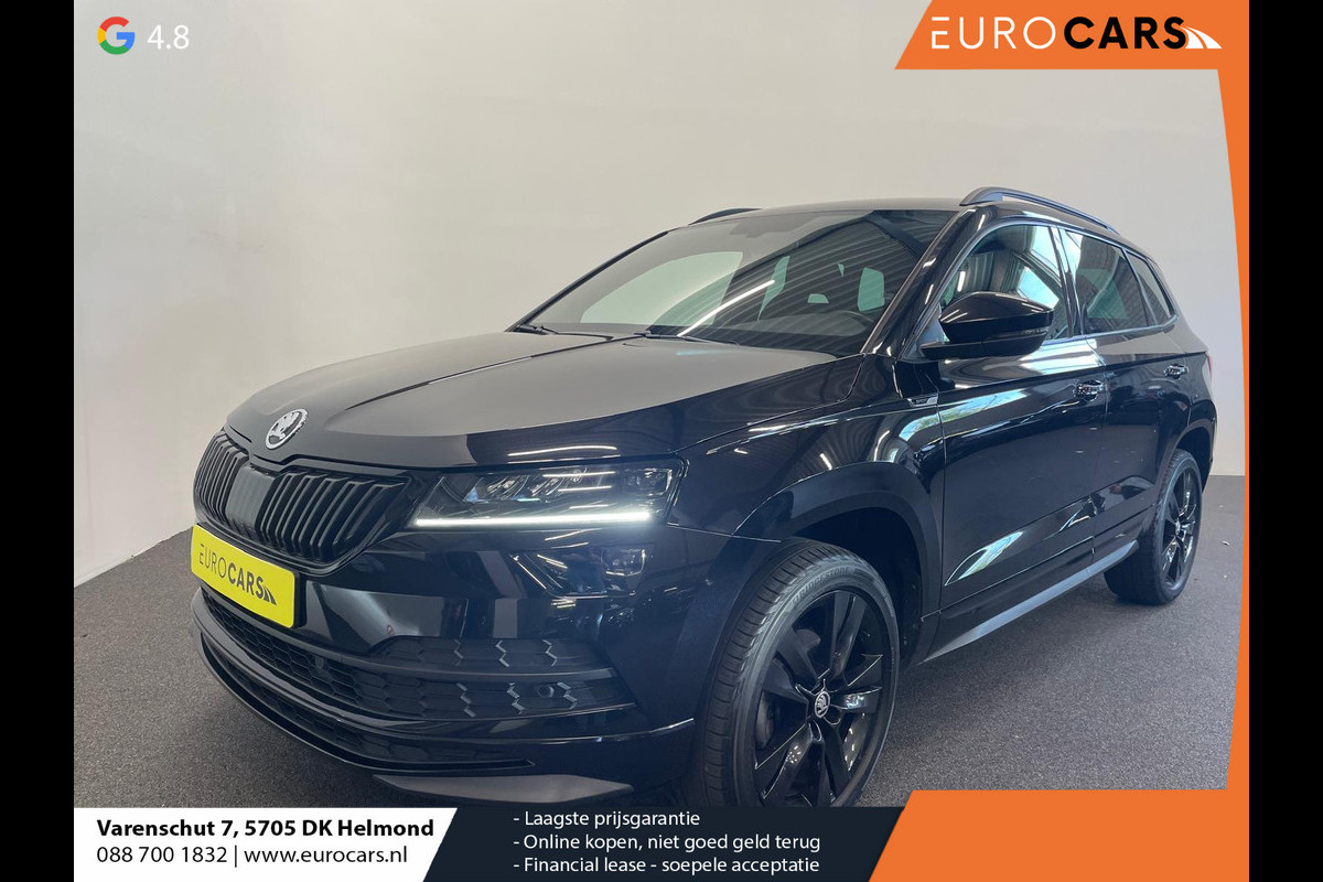 Škoda Karoq 1.5 TSI DSG Sportline Navigatie Apple Carplay/Android Auto Camera Parkeersensoren Cruise Control Elektrische achterklep Stoelverwarming Virtual Cockpit Climate Control Lichtmetalen velgen