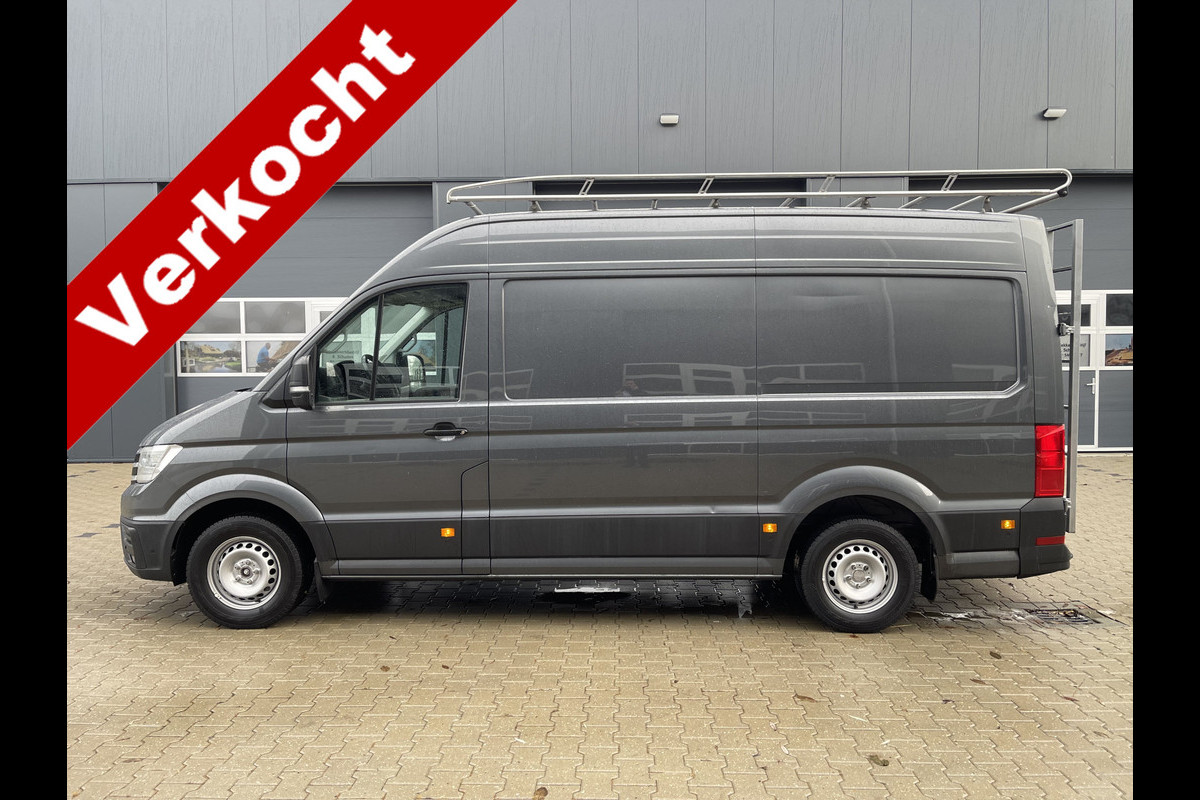 Volkswagen Crafter 35 2.0 TDI 140pk automaat L3H3 ( voorheen L2H2 ) Trendline / vaste prijs rijklaar € 16.950 ex btw / lease vanaf € 285 / grijs metallic / airco / cruise / pdc rondom / trekhaak / imperial