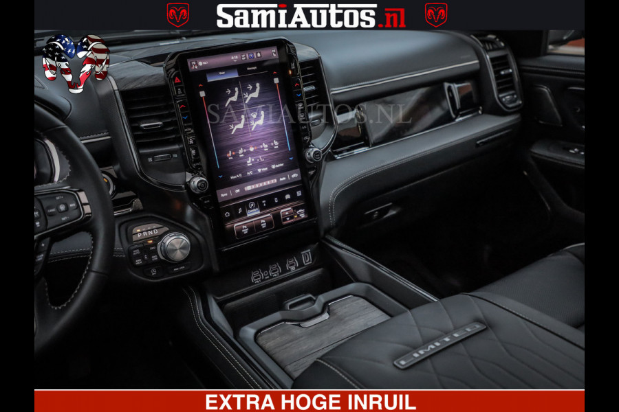 Dodge Ram 1500 Limited Night H.O 540HP 706Nm | Massage + Full Option | De Meest Luxe en Volle Pick-Up in zijn Klasse | Comfortabele Dubbele Cabine met Royale 5 Zitplaatsen | BPM vrij | Nu Leverbaar uit Voorraad | Voorraad Nr 2353 - 5412