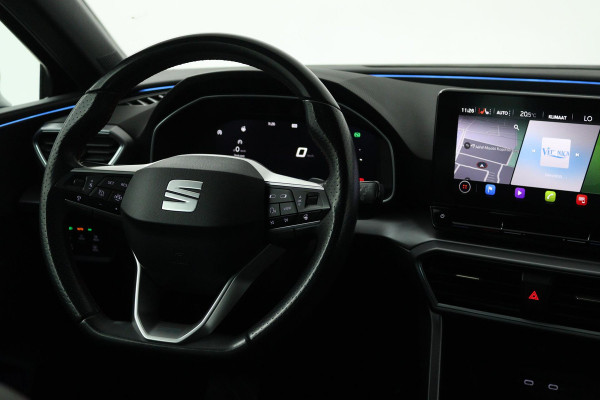 Seat Leon 1.5 eTSI FR Intense Automaat (VIRTUAL COCKPIT, SFEERVERLICHTING, ADAPTIVE CRUISE, STUUR-/STOELVERWARMING, 1e EIGENAAR)