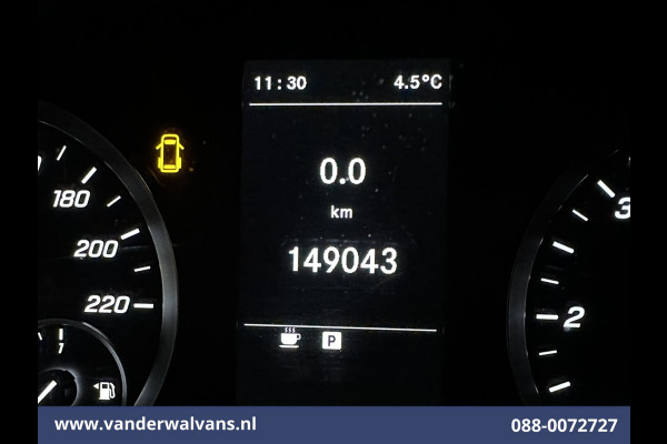 Mercedes-Benz Vito 114 CDI 136pk L2H1 Euro6 Airco | Camera | Bijrijdersbank | Cruisecontrol | Trekhaak Parkeersensoren, stoelverwarming