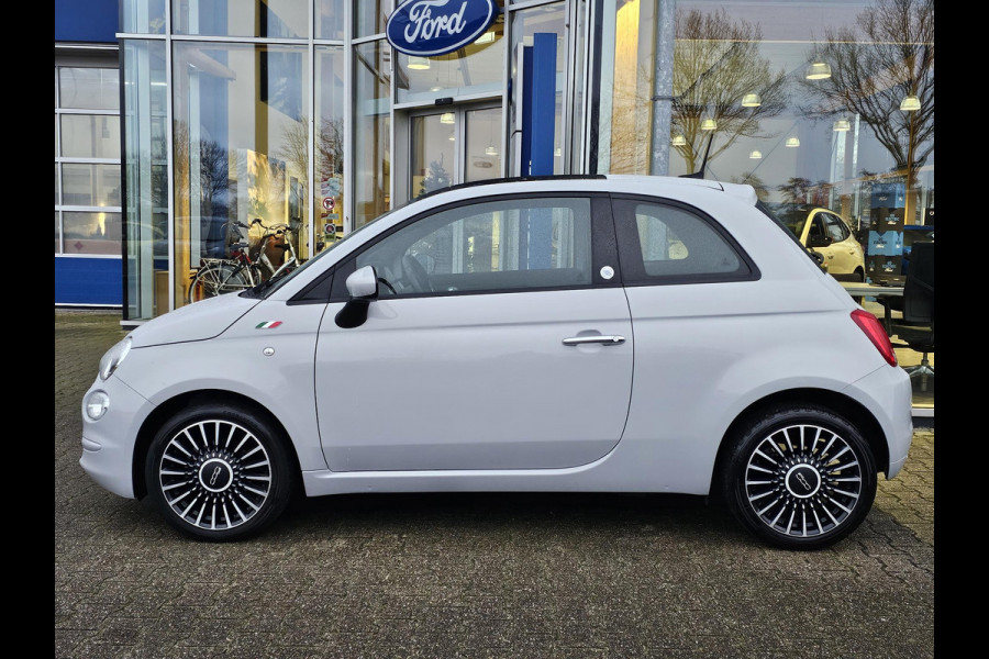 Fiat 500 1.0 Hybrid Launch Edition Climate control | Schuif-kanteldak | Multifunctioneel stuurwiel | Digitaal dashboard | Half leder etc.