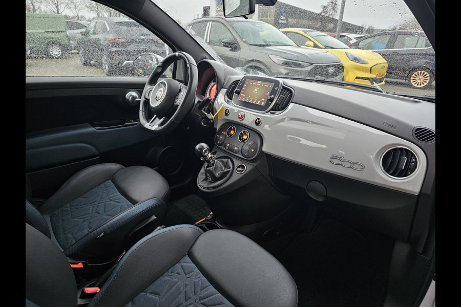 Fiat 500 1.0 Hybrid Launch Edition Climate control | Schuif-kanteldak | Multifunctioneel stuurwiel | Digitaal dashboard | Half leder etc.