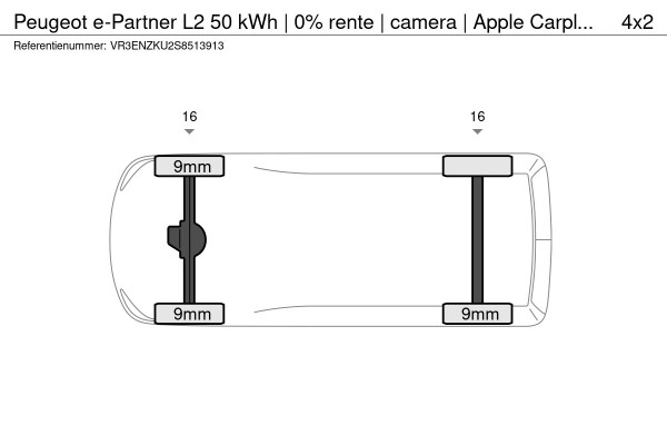 Peugeot e-Partner L2 50 kWh | 0% rente | camera | Apple Carplay | laadruimtebetimmering | ECO LED koplampen | Comfort stoel | rijklaarprijs