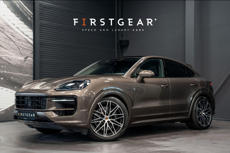 Porsche Cayenne Coupé 3.0 S E-Hybrid *Burmester / Club-Leder Interieur / Vierwielbesturing / Paint-to-Sample / Soft-Close / Stoelventilatie / Keyless*