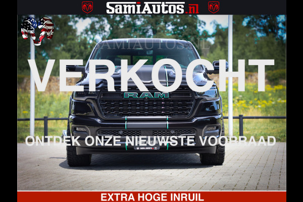 Dodge Ram 1500 Limited Night High Output 540HP 706Nm | Massage + Full Option | De Meest Luxe en Volle Pick-Up in zijn Klasse | Comfortabele Dubbele Cabine met Royale 5 Zitplaatsen | BPM vrij | Nu Leverbaar uit Voorraad | Voorraad Nr 2350 - 5181