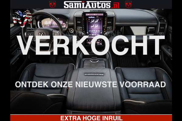 Dodge Ram 1500 Limited Night High Output 540HP 706Nm | Massage + Full Option | De Meest Luxe en Volle Pick-Up in zijn Klasse | Comfortabele Dubbele Cabine met Royale 5 Zitplaatsen | BPM vrij | Nu Leverbaar uit Voorraad | Voorraad Nr 2350 - 5181