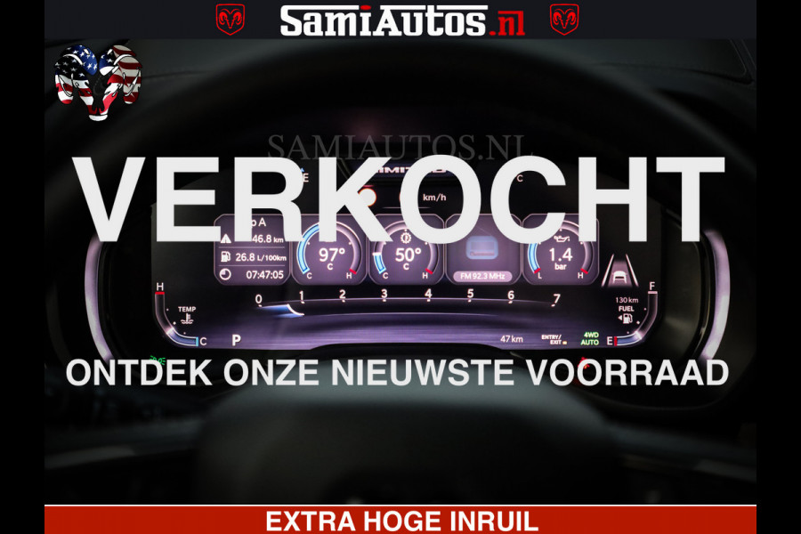 Dodge Ram 1500 Limited Night High Output 540HP 706Nm | Massage + Full Option | De Meest Luxe en Volle Pick-Up in zijn Klasse | Comfortabele Dubbele Cabine met Royale 5 Zitplaatsen | BPM vrij | Nu Leverbaar uit Voorraad | Voorraad Nr 2350 - 5181