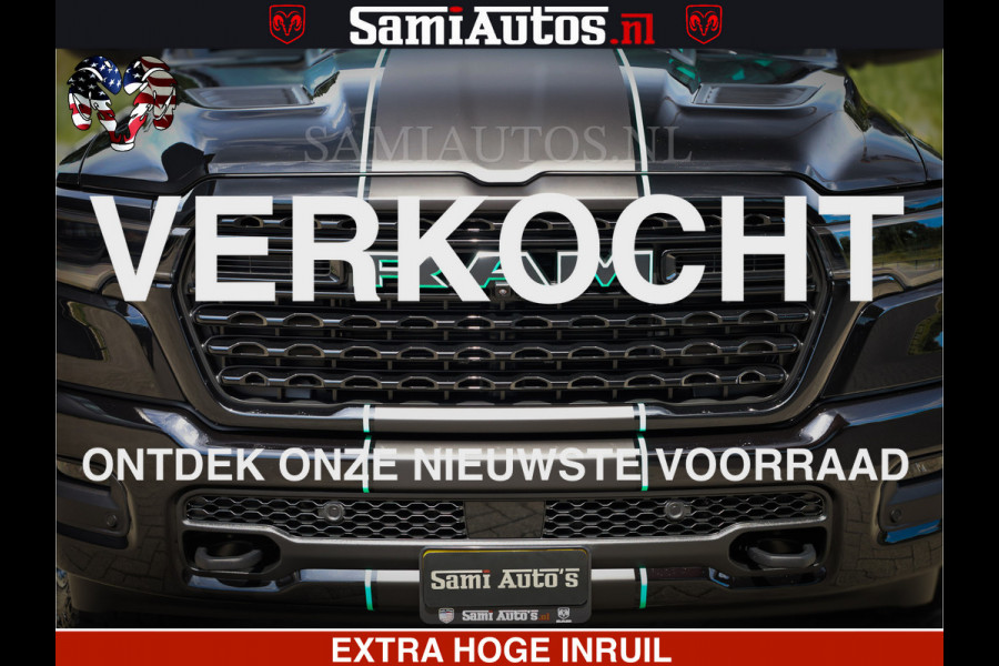 Dodge Ram 1500 Limited Night High Output 540HP 706Nm | Massage + Full Option | De Meest Luxe en Volle Pick-Up in zijn Klasse | Comfortabele Dubbele Cabine met Royale 5 Zitplaatsen | BPM vrij | Nu Leverbaar uit Voorraad | Voorraad Nr 2350 - 5181