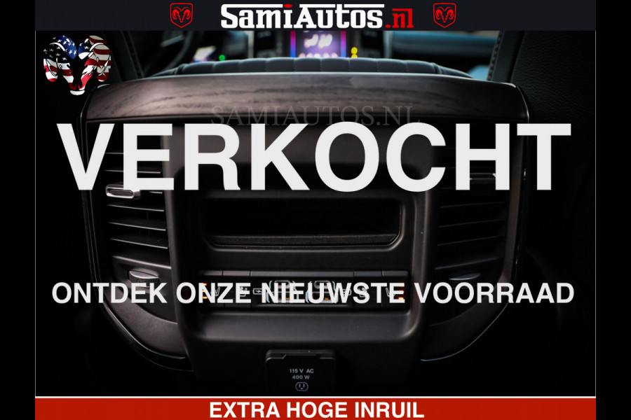 Dodge Ram 1500 Limited Night High Output 540HP 706Nm | Massage + Full Option | De Meest Luxe en Volle Pick-Up in zijn Klasse | Comfortabele Dubbele Cabine met Royale 5 Zitplaatsen | BPM vrij | Nu Leverbaar uit Voorraad | Voorraad Nr 2350 - 5181