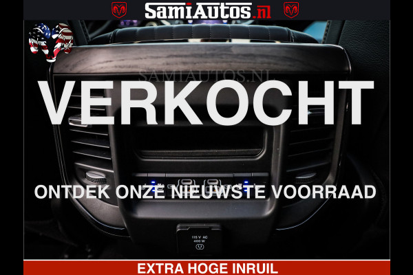 Dodge Ram 1500 Limited Night High Output 540HP 706Nm | Massage + Full Option | De Meest Luxe en Volle Pick-Up in zijn Klasse | Comfortabele Dubbele Cabine met Royale 5 Zitplaatsen | BPM vrij | Nu Leverbaar uit Voorraad | Voorraad Nr 2350 - 5181