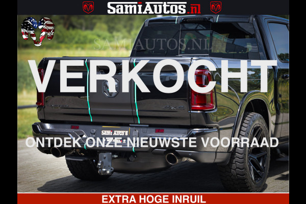 Dodge Ram 1500 Limited Night High Output 540HP 706Nm | Massage + Full Option | De Meest Luxe en Volle Pick-Up in zijn Klasse | Comfortabele Dubbele Cabine met Royale 5 Zitplaatsen | BPM vrij | Nu Leverbaar uit Voorraad | Voorraad Nr 2350 - 5181