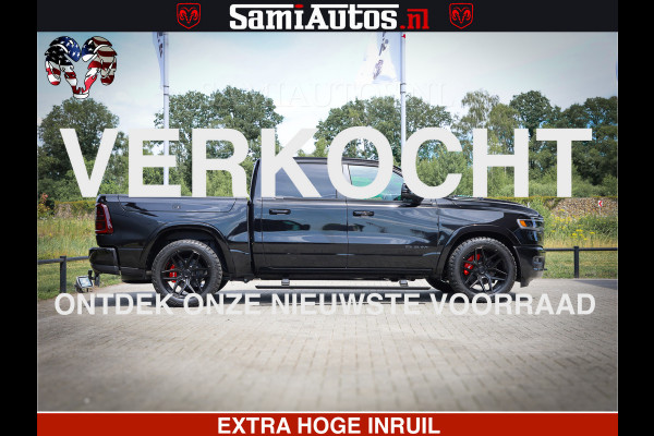 Dodge Ram 1500 Limited Night High Output 540HP 706Nm | Massage + Full Option | De Meest Luxe en Volle Pick-Up in zijn Klasse | Comfortabele Dubbele Cabine met Royale 5 Zitplaatsen | BPM vrij | Nu Leverbaar uit Voorraad | Voorraad Nr 2350 - 5181