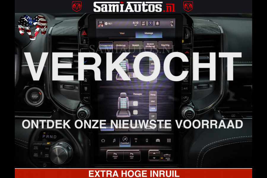 Dodge Ram 1500 540 PK Limited High Output 706Nm | Massage + Full Option | De Meest Luxe en Volle Pick-Up in zijn Klasse | Comfortabele Dubbele Cabine met Royale 5 Zitplaatsen | HULK PACK MEERPRIJS |  Voorraad Nr 2333 - 5129