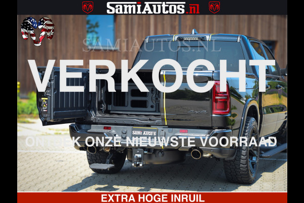 Dodge Ram 1500 Limited Night High Output 540HP 706Nm | Massage + Full Option | De Meest Luxe en Volle Pick-Up in zijn Klasse | Comfortabele Dubbele Cabine met Royale 5 Zitplaatsen | BPM vrij | Nu Leverbaar uit Voorraad | Voorraad Nr 2327 - 5407
