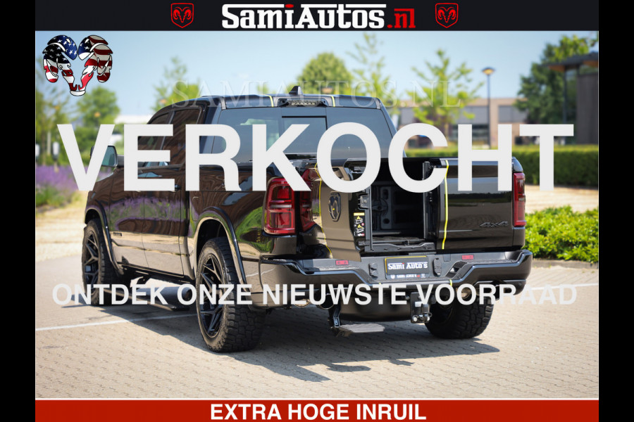 Dodge Ram 1500 Limited Night High Output 540HP 706Nm | Massage + Full Option | De Meest Luxe en Volle Pick-Up in zijn Klasse | Comfortabele Dubbele Cabine met Royale 5 Zitplaatsen | BPM vrij | Nu Leverbaar uit Voorraad | Voorraad Nr 2327 - 5407