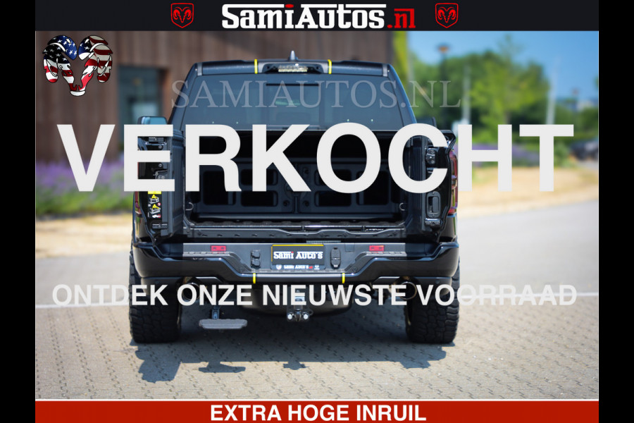 Dodge Ram 1500 Limited Night High Output 540HP 706Nm | Massage + Full Option | De Meest Luxe en Volle Pick-Up in zijn Klasse | Comfortabele Dubbele Cabine met Royale 5 Zitplaatsen | BPM vrij | Nu Leverbaar uit Voorraad | Voorraad Nr 2327 - 5407