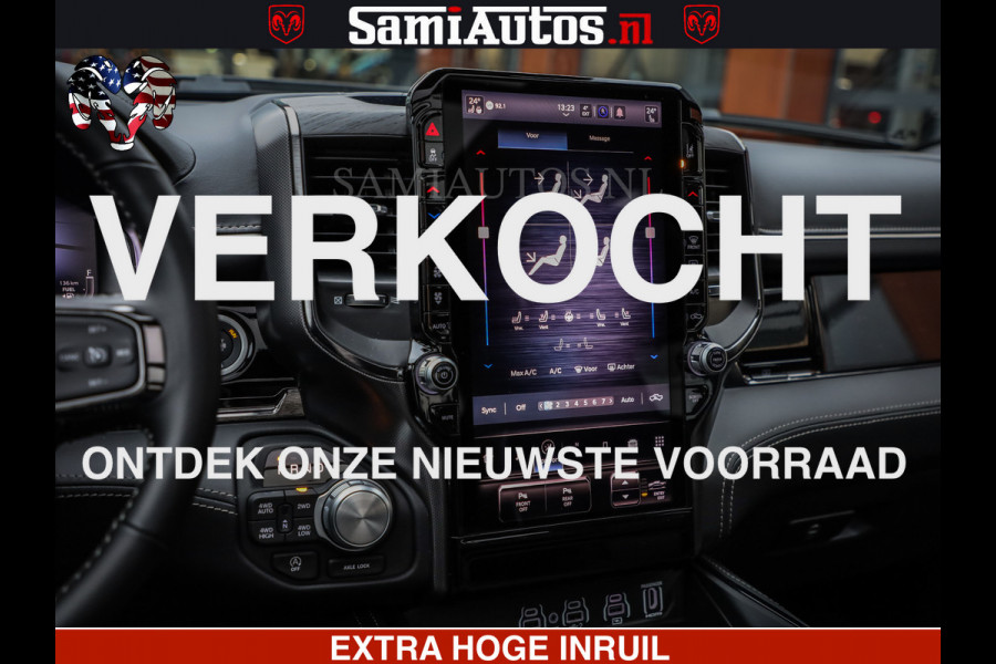 Dodge Ram 1500 Limited Night High Output 540HP 706Nm | Massage + Full Option | De Meest Luxe en Volle Pick-Up in zijn Klasse | Comfortabele Dubbele Cabine met Royale 5 Zitplaatsen | BPM vrij | Nu Leverbaar uit Voorraad | Voorraad Nr 2327 - 5407