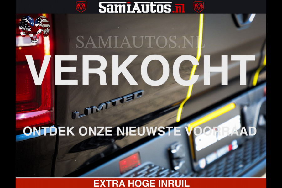 Dodge Ram 1500 Limited Night High Output 540HP 706Nm | Massage + Full Option | De Meest Luxe en Volle Pick-Up in zijn Klasse | Comfortabele Dubbele Cabine met Royale 5 Zitplaatsen | BPM vrij | Nu Leverbaar uit Voorraad | Voorraad Nr 2327 - 5407