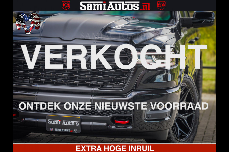 Dodge Ram 1500 Limited Night High Output 540HP 706Nm | Massage + Full Option | De Meest Luxe en Volle Pick-Up in zijn Klasse | Comfortabele Dubbele Cabine met Royale 5 Zitplaatsen | BPM vrij | Nu Leverbaar uit Voorraad | Voorraad Nr 2367 - 5430