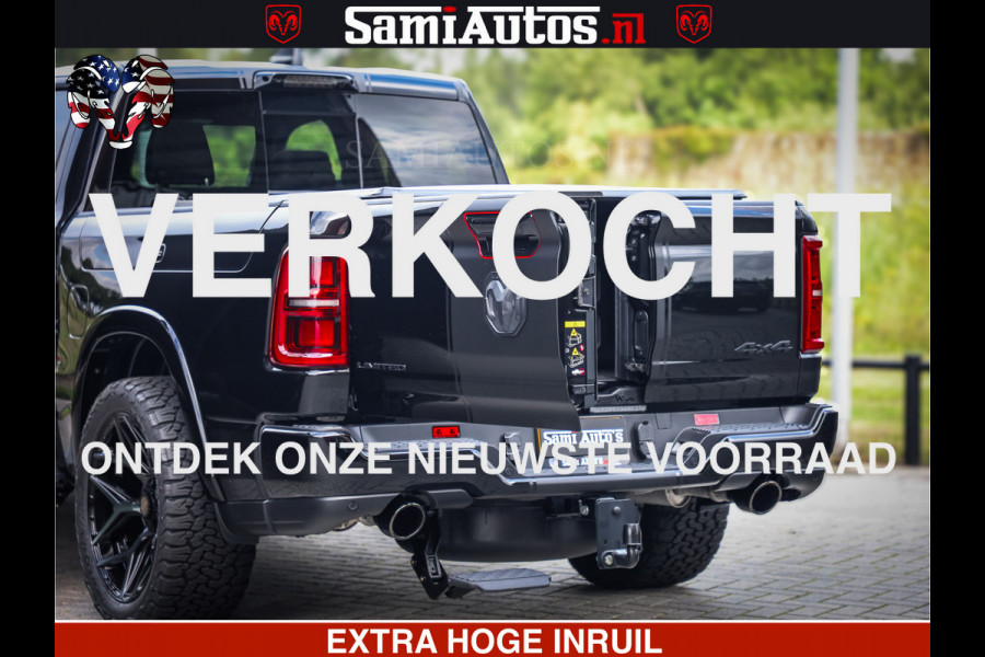 Dodge Ram 1500 Limited Night High Output 540HP 706Nm | Massage + Full Option | De Meest Luxe en Volle Pick-Up in zijn Klasse | Comfortabele Dubbele Cabine met Royale 5 Zitplaatsen | BPM vrij | Nu Leverbaar uit Voorraad | Voorraad Nr 2367 - 5430