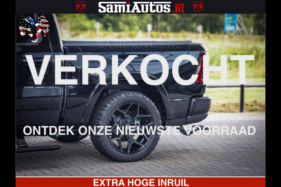 Dodge Ram 1500 Limited Night High Output 540HP 706Nm | Massage + Full Option | De Meest Luxe en Volle Pick-Up in zijn Klasse | Comfortabele Dubbele Cabine met Royale 5 Zitplaatsen | BPM vrij | Nu Leverbaar uit Voorraad | Voorraad Nr 2367 - 5430