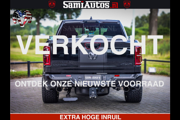 Dodge Ram 1500 Limited Night High Output 540HP 706Nm | Massage + Full Option | De Meest Luxe en Volle Pick-Up in zijn Klasse | Comfortabele Dubbele Cabine met Royale 5 Zitplaatsen | BPM vrij | Nu Leverbaar uit Voorraad | Voorraad Nr 2367 - 5430
