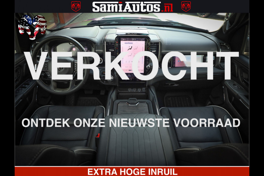 Dodge Ram 1500 Limited Night High Output 540HP 706Nm | Massage + Full Option | De Meest Luxe en Volle Pick-Up in zijn Klasse | Comfortabele Dubbele Cabine met Royale 5 Zitplaatsen | BPM vrij | Nu Leverbaar uit Voorraad | Voorraad Nr 2367 - 5430