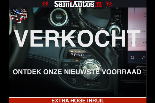 Dodge Ram 1500 Limited Night High Output 540HP 706Nm | Massage + Full Option | De Meest Luxe en Volle Pick-Up in zijn Klasse | Comfortabele Dubbele Cabine met Royale 5 Zitplaatsen | BPM vrij | Nu Leverbaar uit Voorraad | Voorraad Nr 2367 - 5430