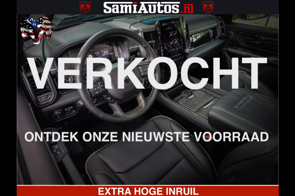 Dodge Ram 1500 Limited Night High Output 540HP 706Nm | Massage + Full Option | De Meest Luxe en Volle Pick-Up in zijn Klasse | Comfortabele Dubbele Cabine met Royale 5 Zitplaatsen | BPM vrij | Nu Leverbaar uit Voorraad | Voorraad Nr 2367 - 5430