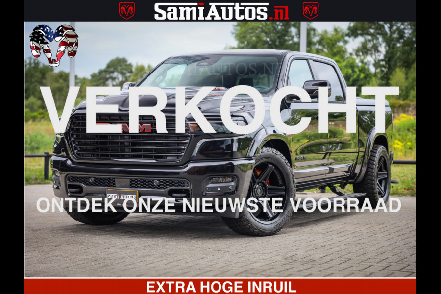 Dodge Ram 1500 Night Premium | Full Option | De Meest Luxe Pick-Up in zijn Klasse | Comfortabele Dubbele Cabine met Royale 5 Zitplaatsen | BPM vrij | Nu Leverbaar uit Voorraad | Voorraad Nr 2282 - 3332