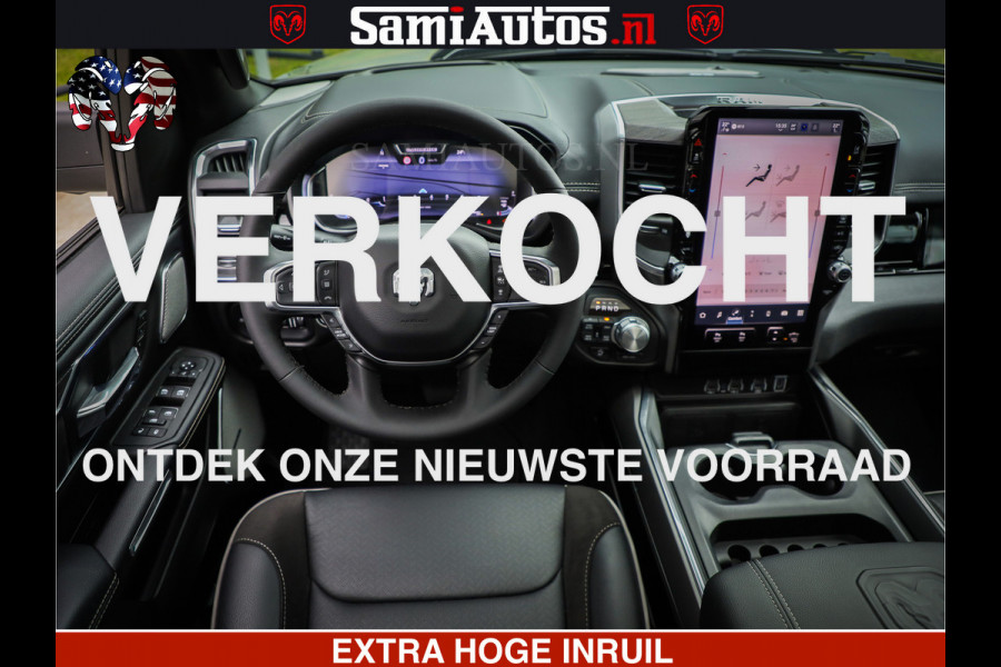 Dodge Ram 1500 Night Premium | Full Option | De Meest Luxe Pick-Up in zijn Klasse | Comfortabele Dubbele Cabine met Royale 5 Zitplaatsen | BPM vrij | Nu Leverbaar uit Voorraad | Voorraad Nr 2282 - 3332