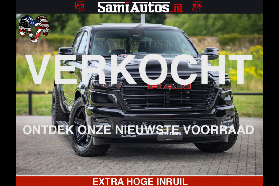 Dodge Ram 1500 Night Premium | Full Option | De Meest Luxe Pick-Up in zijn Klasse | Comfortabele Dubbele Cabine met Royale 5 Zitplaatsen | BPM vrij | Nu Leverbaar uit Voorraad | Voorraad Nr 2282 - 3332