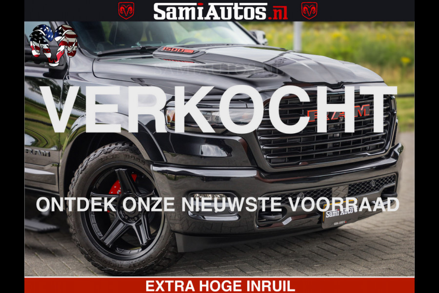Dodge Ram 1500 Night Premium | Full Option | De Meest Luxe Pick-Up in zijn Klasse | Comfortabele Dubbele Cabine met Royale 5 Zitplaatsen | BPM vrij | Nu Leverbaar uit Voorraad | Voorraad Nr 2282 - 3332