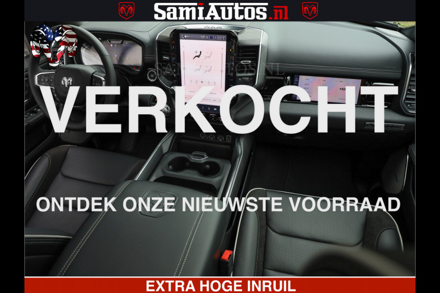 Dodge Ram 1500 Night Premium | Full Option | De Meest Luxe Pick-Up in zijn Klasse | Comfortabele Dubbele Cabine met Royale 5 Zitplaatsen | BPM vrij | Nu Leverbaar uit Voorraad | Voorraad Nr 2282 - 3332