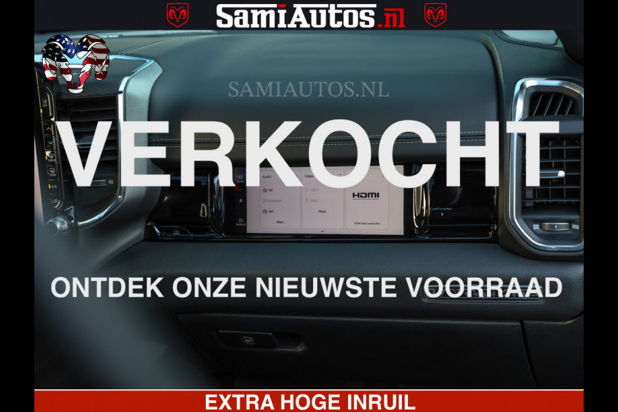 Dodge Ram 1500 Night Premium | Full Option | De Meest Luxe Pick-Up in zijn Klasse | Comfortabele Dubbele Cabine met Royale 5 Zitplaatsen | BPM vrij | Nu Leverbaar uit Voorraad | Voorraad Nr 2282 - 3332